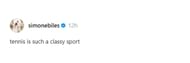 Simone Biles on Tennis